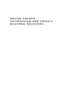 Online Chinese Nationalism and China's Bilateral Relations eBook