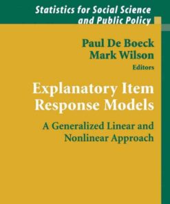 Explanatory Item Response Models: A Generalized Linear and Nonlinear Approach eBook