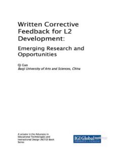 Written Corrective Feedback for L2 Development eBook
