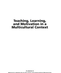 Teaching, Learning, and Motivation in a Multicultural Context eBook