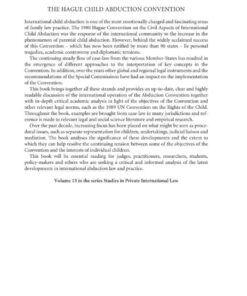 The Hague Child Abduction Convention: A Critical Analysis eBook
