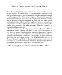 Rough Consensus and Running Code: A Theory of Transnational Private Law eBook