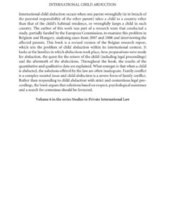 International Child Abduction: The Inadequacies of the Law eBook