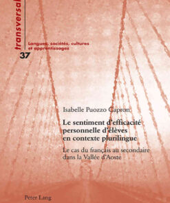 Le sentiment defficacité personnelle délèves en contexte plurilingue: Le cas du français au secondaire dans la Vallée dAoste eBook