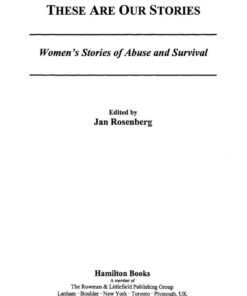 These Are Our Stories: Women's Stories of Abuse and Survival eBook