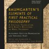Baumgarten's Elements of First Practical Philosophy: A Critical Translation with Kant's Reflections on Moral Philosophy, 1st Edition eBook