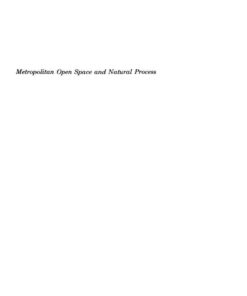 Metropolitan Open Space and Natural Process eBook