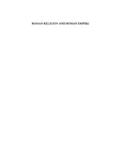 Roman Religion and Roman Empire: Five Essays eBook
