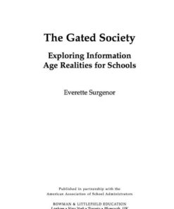 The Gated Society: Exploring Information Age Realities for Schools eBook