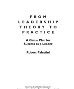 From Leadership Theory to Practice: A Game Plan for Success as a Leader eBook