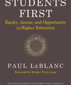 Students First: Equity, Access, and Opportunity in Higher Education eBook