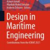 Design in Maritime Engineering: Contributions from the ICMAT 2021 eBook