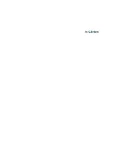 In Gärten: Profile aktueller europäischer Landschaftsarchitektur, 1st Edition eBook