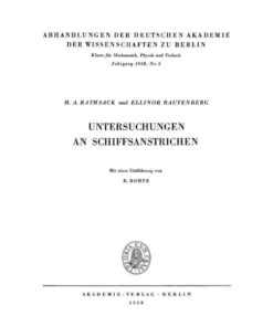 Untersuchungen an Schiffsanstrichen eBook