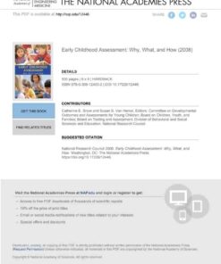 Early Childhood Assessment: Why, What, and How eBook