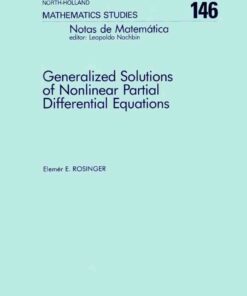 Generalized Solutions of Nonlinear Partial Differential Equations eBook