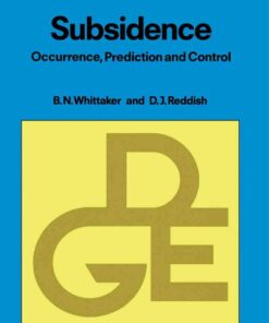 Subsidence: Occurrence, Prediction and Control eBook