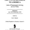 Emigration from the United Kingdom to America: Lists of Passengers Arriving at U.S. Ports, July 1872 - December 1872 eBook