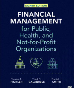 Financial Management for Public, Health, and Not-for-Profit Organizations, 8th Edition eBook