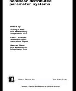 Control Of Nonlinear Distributed Parameter Systems, 1st Edition eBook