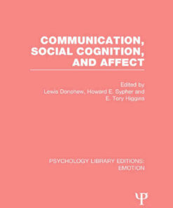 Communication, Social Cognition, and Affect (PLE: Emotion), 1st Edition eBook
