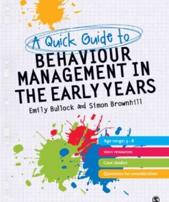 A Quick Guide to Behaviour Management in the Early Years, 1st Edition eBook