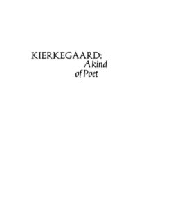 Kierkegaard: A Kind of Poet eBook