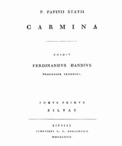 P. Papinii Statii Carmina, Tomus 1: Silvae, 1st Edition eBook