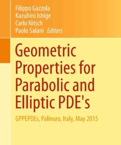 Geometric Properties for Parabolic and Elliptic PDE's: GPPEPDEs, Palinuro, Italy, May 2015 eBook