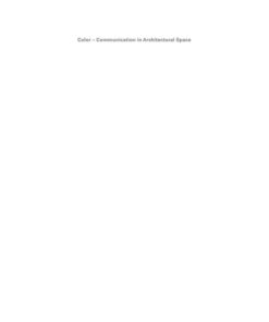 Color - Communication in Architectural Space, 1st Edition eBook