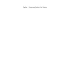 Farbe - Kommunikation im Raum, 4th Edition eBook