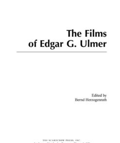 The Films of Edgar G. Ulmer, 1st Edition eBook