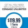 Cengage Unlimited, 1 term (4 months), 1st Edition