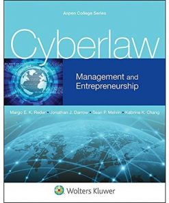 Cyberlaw: Management and Entrepreneurship eBook