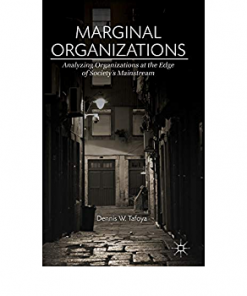 Marginal Organizations: Analyzing Organizations at the Edge of Society’s Mainstream eBook
