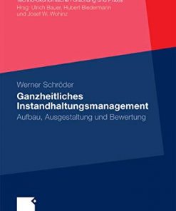 Ganzheitliches Instandhaltungsmanagement: Aufbau, Ausgestaltung und Bewertung eBook