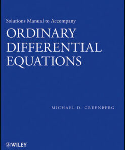 Solutions Manual to Accompany Ordinary Differential Equations eBook