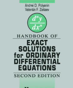 Handbook of Exact Solutions for Ordinary Differential Equations eBook