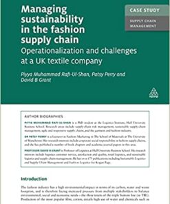 Case Study: Managing Sustainability in the Fashion Supply Chain: Operationalization and Challenges at a UK Textile Company eBook