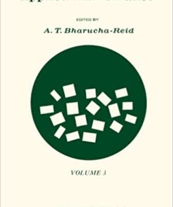 Probabilistic Methods in Applied Mathematics: Volume 3 eBook
