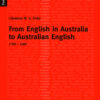From English in Australia to Australian English: 1788-1900 eBook