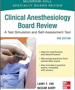 McGraw-Hill Specialty Board Review Clinical Anesthesiology, Second Edition eBook
