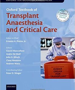 Oxford Textbook of Transplant Anaesthesia and Critical Care eBook