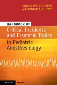 Handbook of Critical Incidents and Essential Topics in Pediatric Anesthesiology eBook