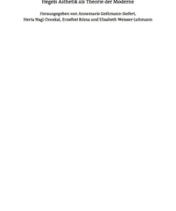 Hegels Ästhetik als Theorie der Moderne eBook