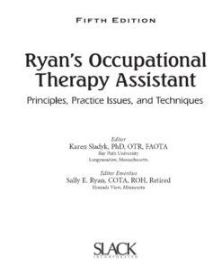 Ryan's Occupational Therapy Assistant: Principles, Practice Issues, and Techniques eBook