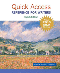 Quick Access: Reference for Writers, MLA Update 8th Edition eBook