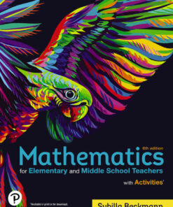 Mathematics for Elementary and Middle School Teachers with Activities, 6th Edition eBook
