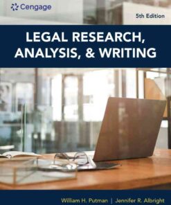 Legal Research, Analysis, and Writing, 5th Edition eBook