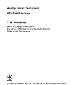 Analog Circuit Techniques: With Digital Interfacing eBook